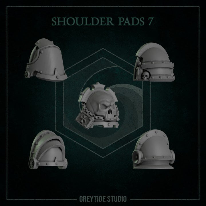 Shoulder pads 7 - Bits - GreyTide Studio