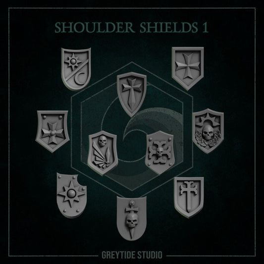 Shoulder shields 1 - Bits - GreyTide Studio