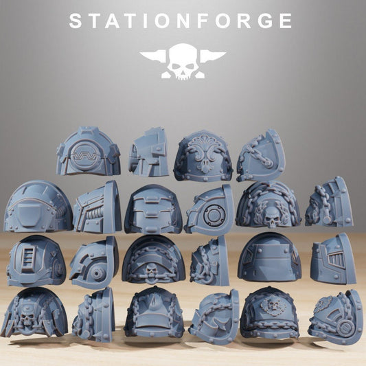 Shoulders - Socratis Reinforcers - StationForge - 28mm