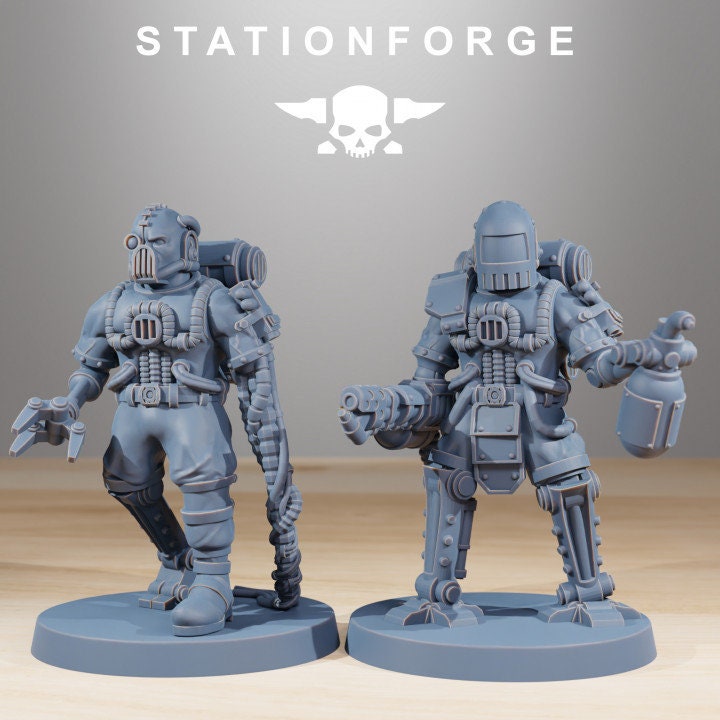 Scavenger Cyborgs v1 - StationForge - 28mm