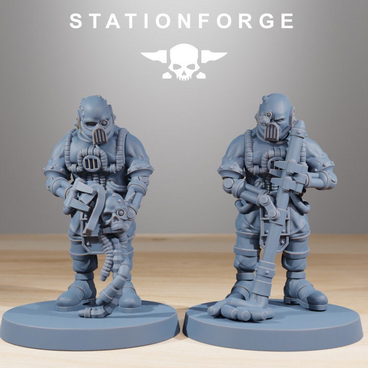 Scavenger Cyborgs v2 - StationForge - 28mm