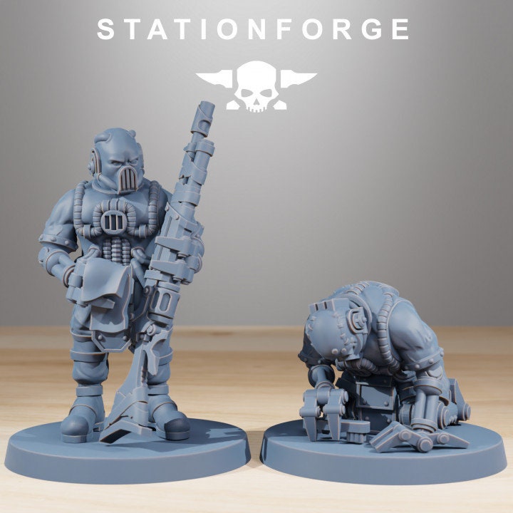 Scavenger Cyborgs v3 - StationForge - 28mm