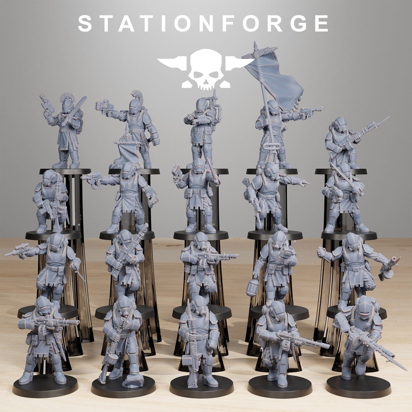 RoyalGuard Infantry 2 - StationForge - 28mm