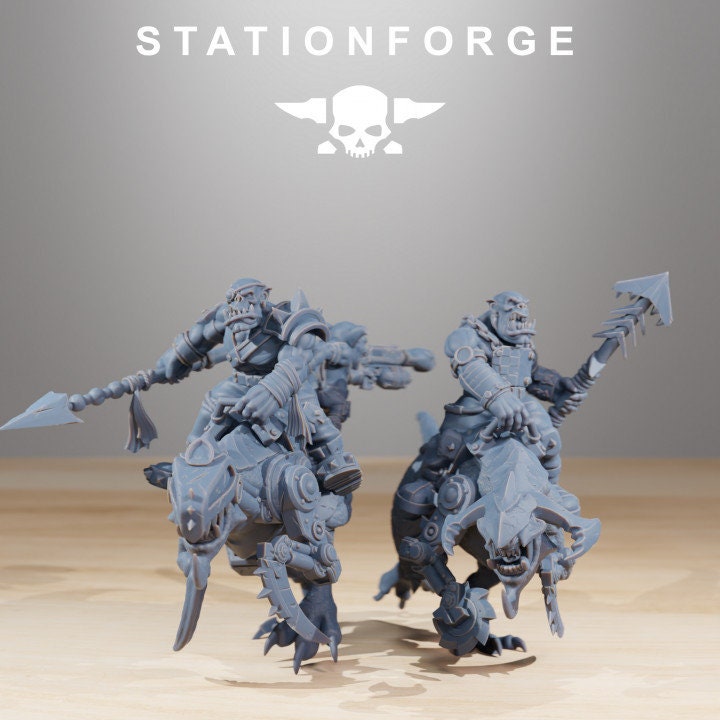 Orkaz Beast Riders v5 - StationForge - 28mm