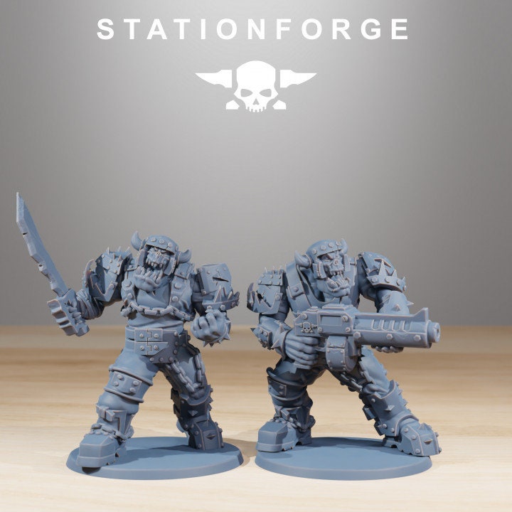 Orkaz Berserkers v4 - StationForge - 28mm