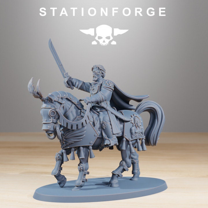 National Guard Cavalry Commanders v1 - StationForge - 28mm