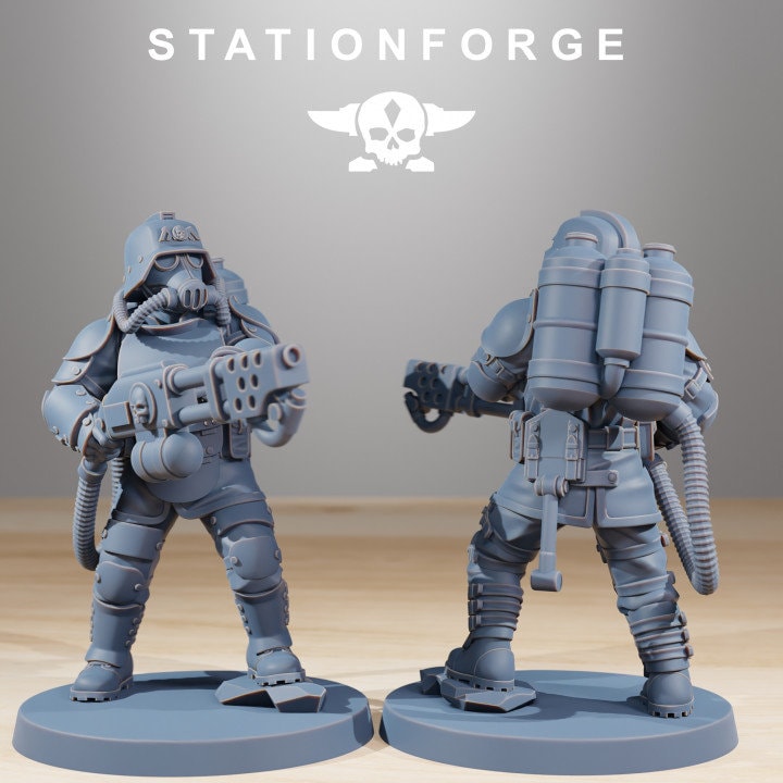 GrimGuard Ironclads v1 - StationForge - 28mm