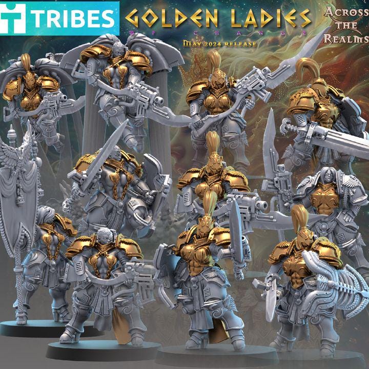 Golden Ladies of Change - Across the Realms 32mm