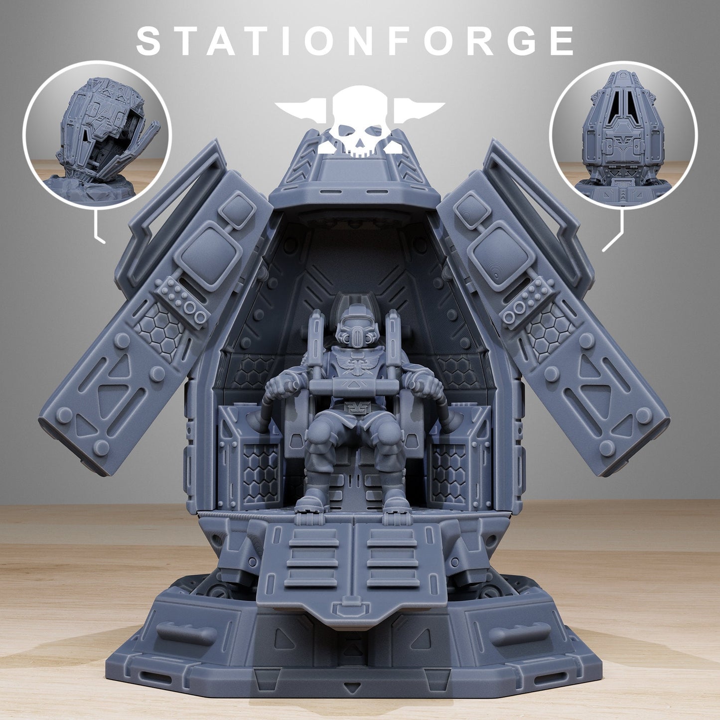 Vaskar Drop Pod - StationForge - 28mm