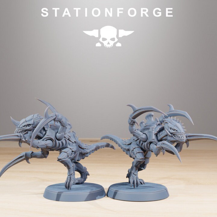 Xenarid Infantry Melee Unit v5 - StationForge - 28mm