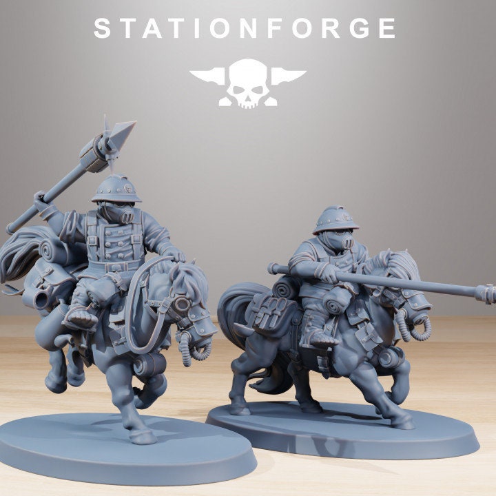 GrimGuard Pony Cavalry v3 - StationForge - 28mm