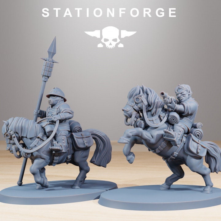 GrimGuard Pony Cavalry v4 - StationForge - 28mm