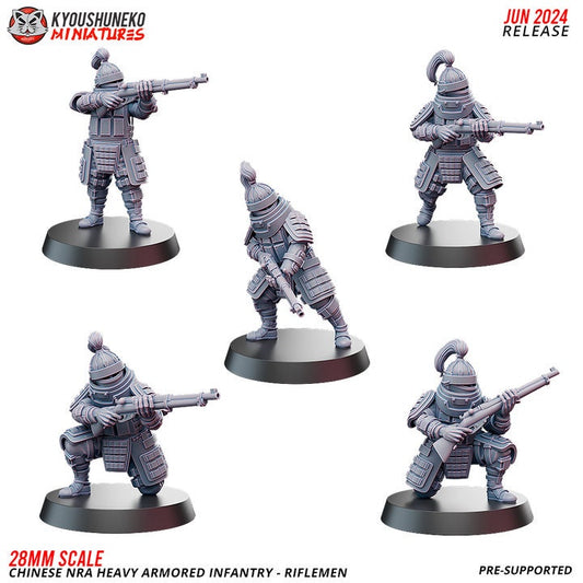 Chinese NRA Heavy Armored Infantry Rifleman - Chinese Army ww2 - Kyoushuneko Miniatures