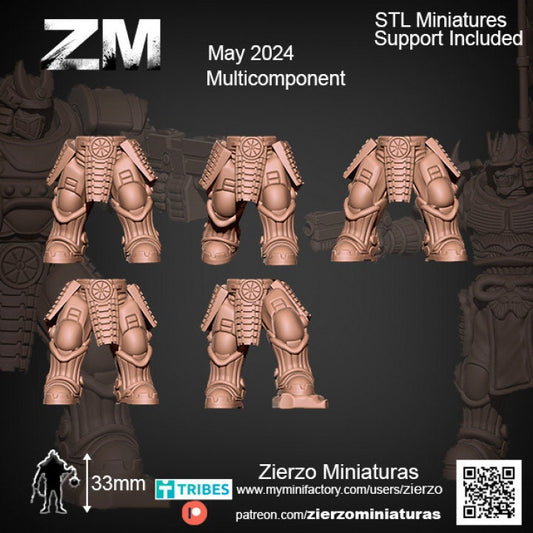 Legacies - Space Heavy Samurais - Bits - 33mm- Zierzo Miniaturas