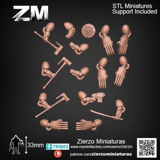 Arms and weapons - Rogue Assault Destroyers Bits - Bits - 33mm- Zierzo Miniaturas