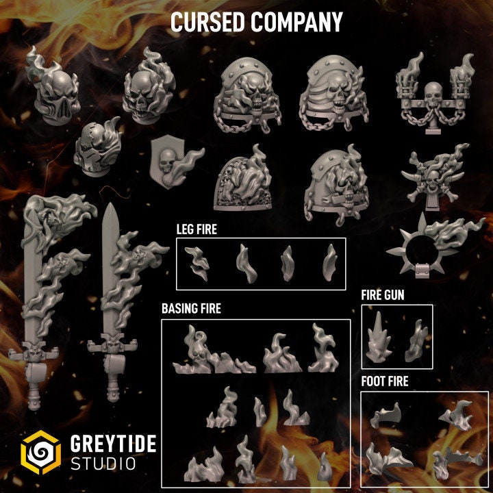 Cursed Company bits - GreyTide Studio