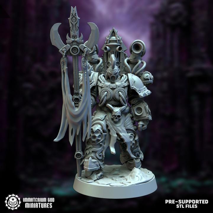 Sonic specialist: standard bearer - Immaterium God Miniatures - 32mm