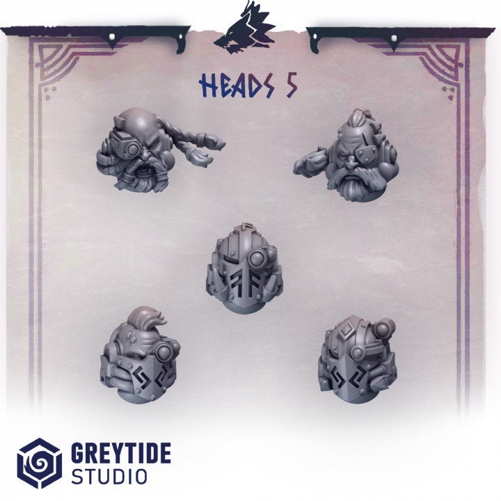 Heads 5 PH - Bits - - GreyTide Studio