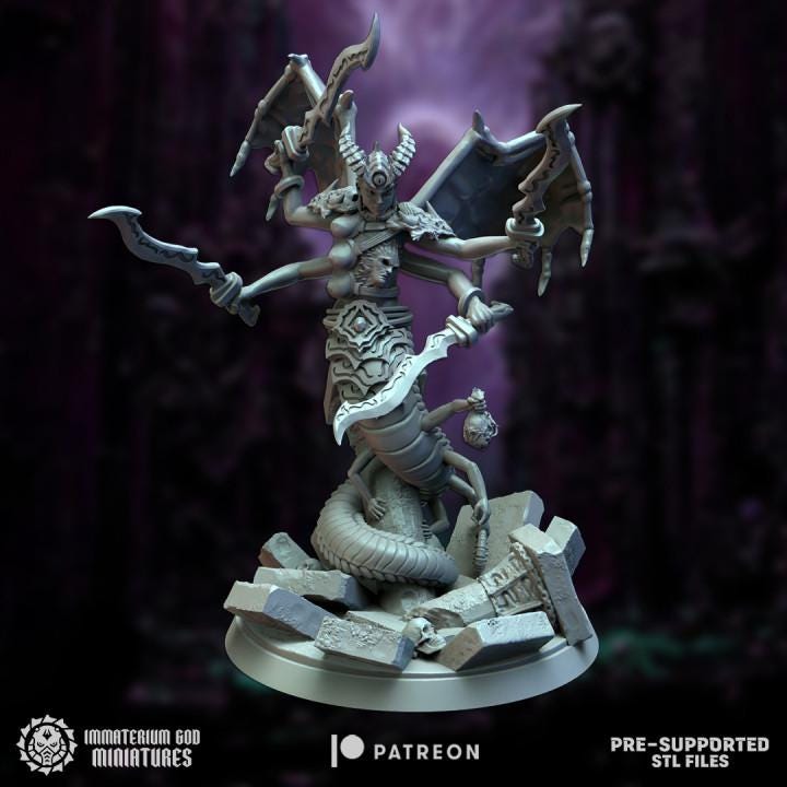 Scolondraxia demon princess - Immaterium God Miniatures - 32mm