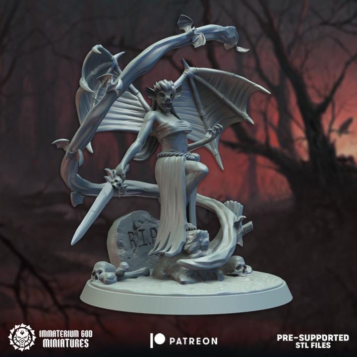 Witch vampire - Immaterium God Miniatures - 32mm