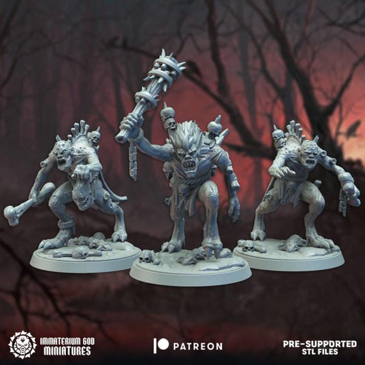 Crypt ravagers set (3 models) - Immaterium God Miniatures - 32mm