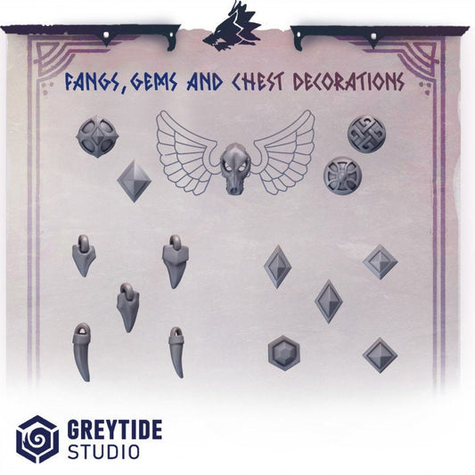 fangs, gems and chest decoration PH - Bits - - GreyTide Studio