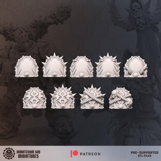 Shoulders - Desert scavengers bits Vol. I - Bits - Immaterium God Miniatures