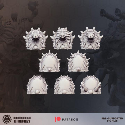 Shoulders - Desert scavengers bits Vol.II - Bits - Immaterium God Miniatures