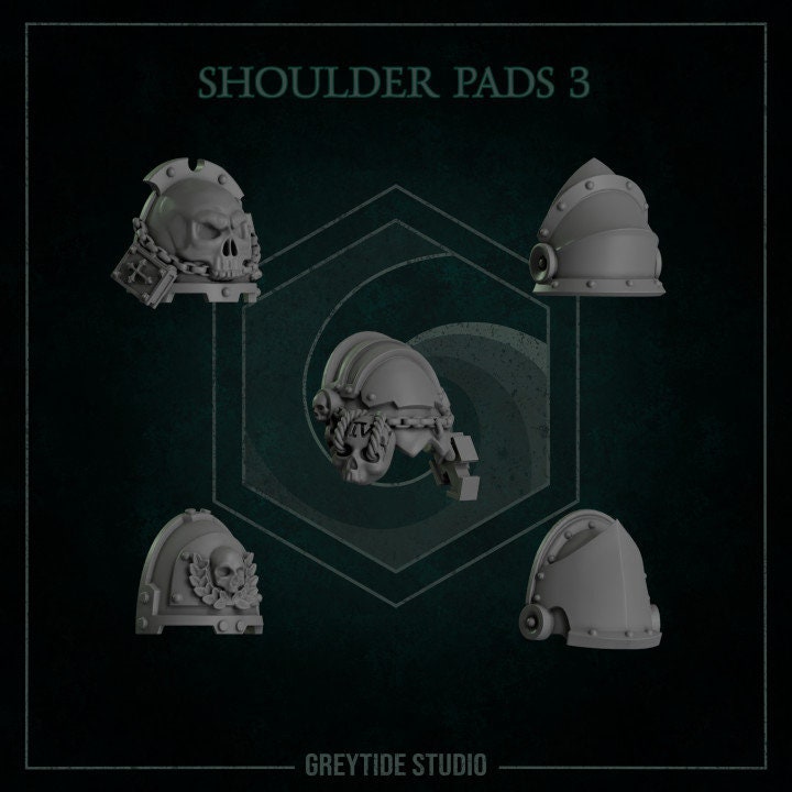 Shoulder pads 3 - Bits - GreyTide Studio