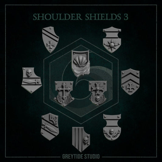 Shoulder shields 3 - Bits - GreyTide Studio