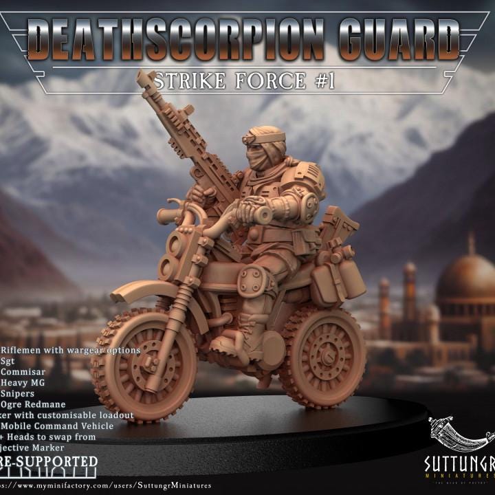 Biker - Deathscorpion Guard Battle Group v1- Suttungr Miniatures - 28mm