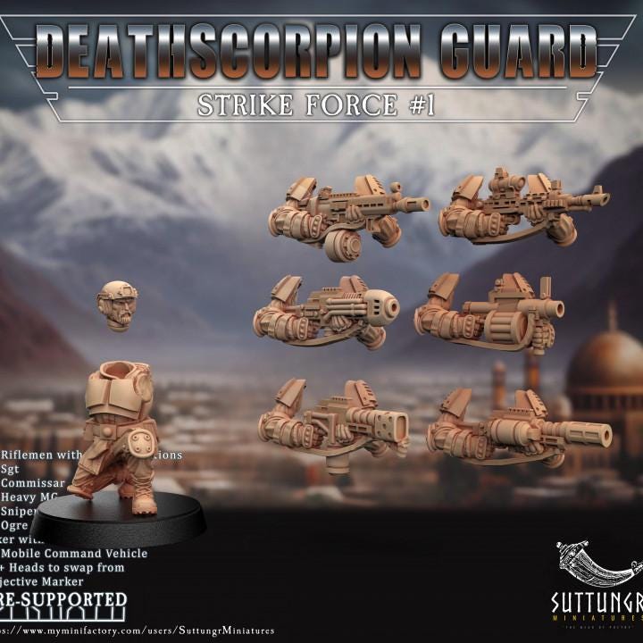 Bits - Deathscorpion Guard Battle Group v2 - Suttungr Miniatures - 28mm