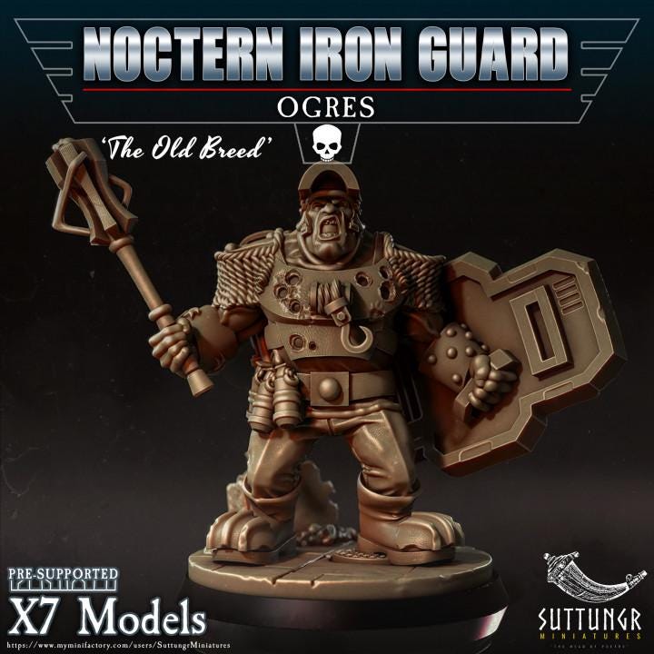 Noctern Iron Guard - Ogres v3 - Suttungr Miniatures - 28mm