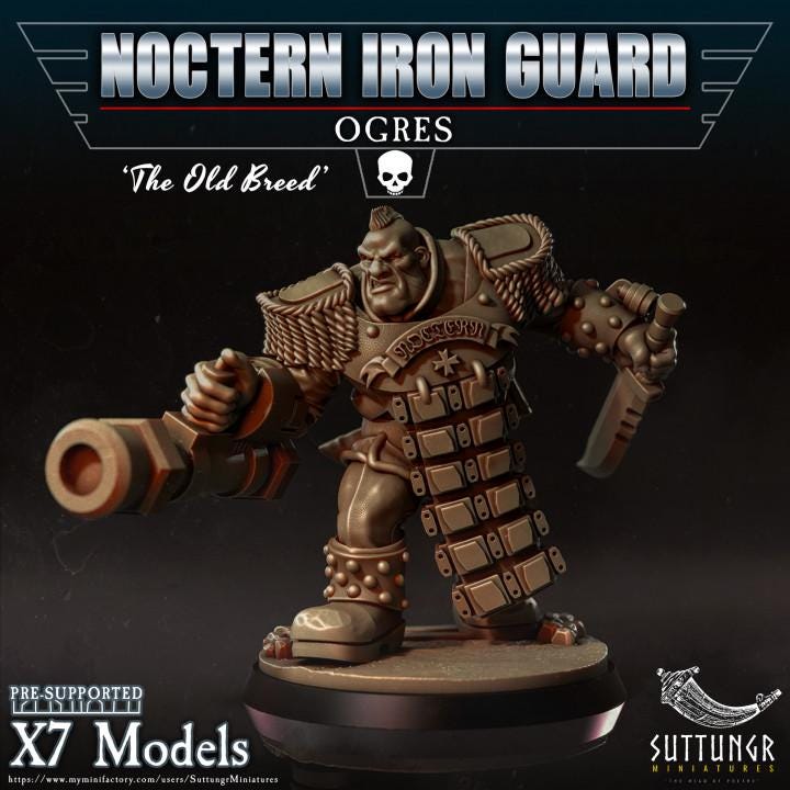 Noctern Iron Guard - Ogres v5 - Suttungr Miniatures - 28mm