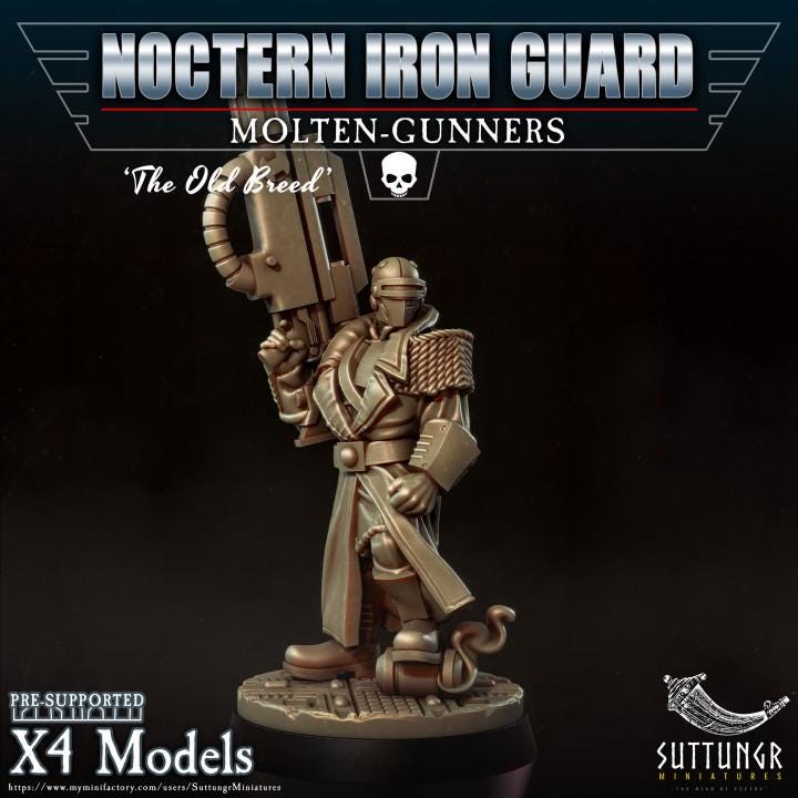 Noctern Iron Guard - Molten Gunners v4 - Suttungr Miniatures - 28mm