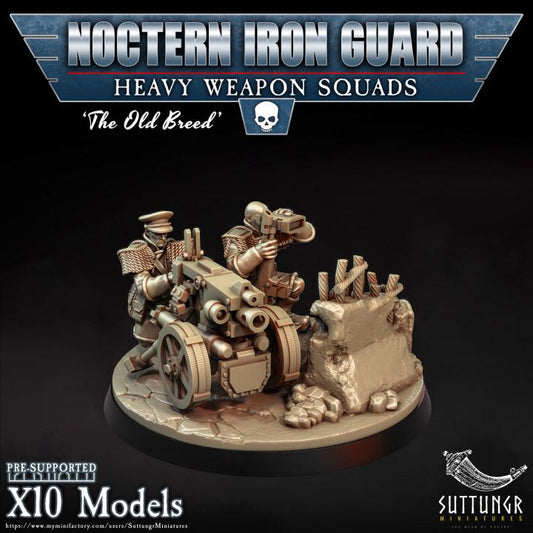 Noctern Iron Guard - Heavy Weapons Squad v2 - Suttungr Miniatures - 28mm