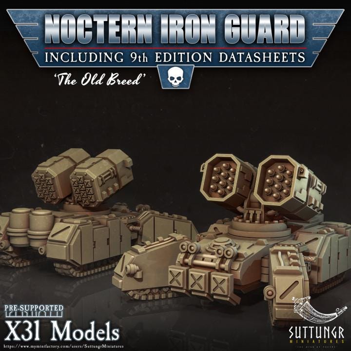 Tank - Noctern Iron Guard - v10 - Suttungr Miniatures - 28mm