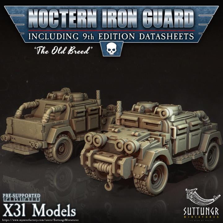 Tank - Noctern Iron Guard - v12 - Suttungr Miniatures - 28mm