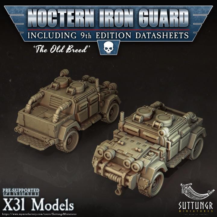 Tank - Noctern Iron Guard - v15 - Suttungr Miniatures - 28mm