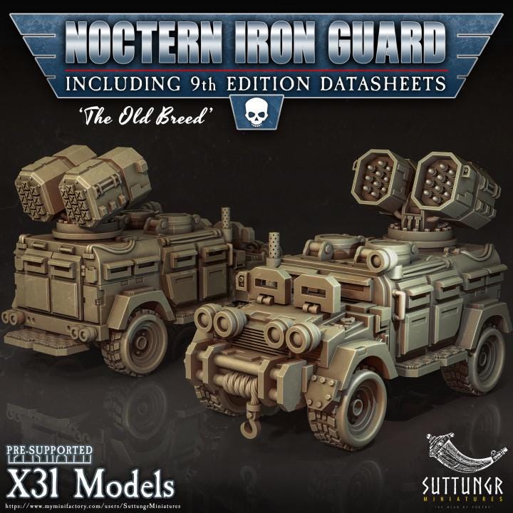 Tank - Noctern Iron Guard - v16 - Suttungr Miniatures - 28mm