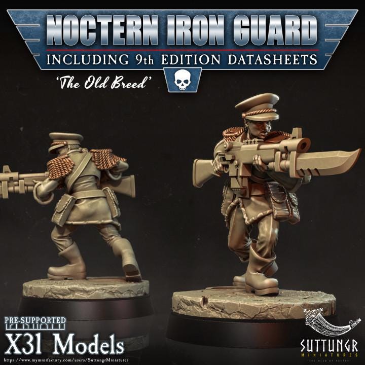 Noctern Iron Guard - v26 - Suttungr Miniatures - 28mm