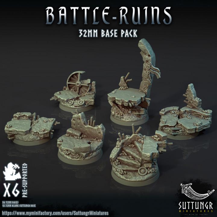 The Base Pack - 32mm Battle Ruins - Suttungr Miniatures - 32mm