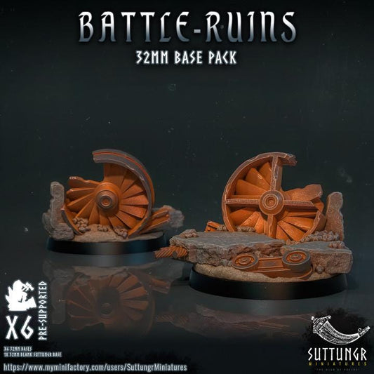 The Base Pack - 32mm Battle Ruins v2 - Suttungr Miniatures - 32mm