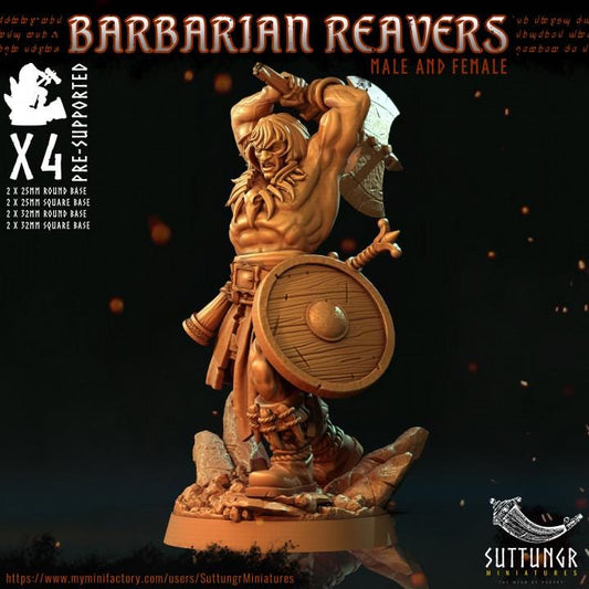 Barbarian Reavers v4 - Suttungr Miniatures - 32mm