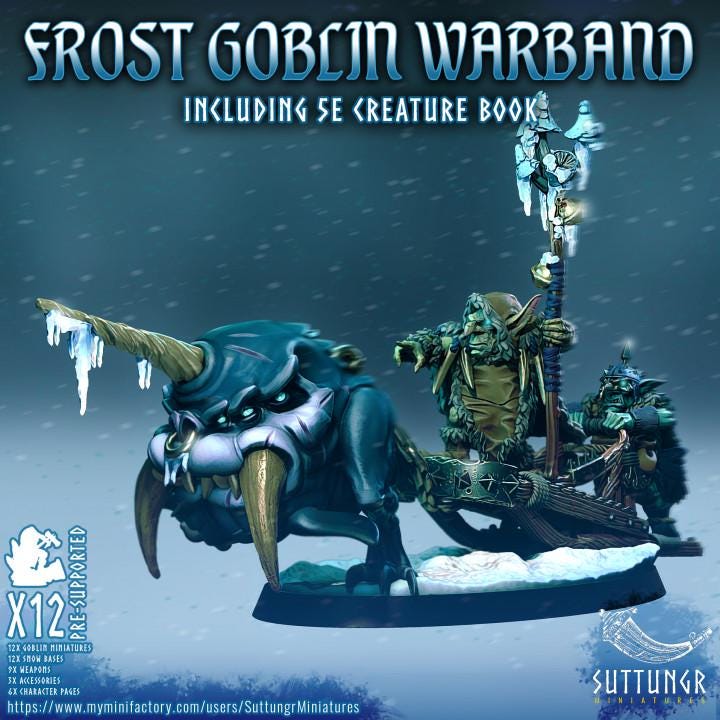 Frost Goblin Warband v10 - Suttungr Miniatures - 32mm