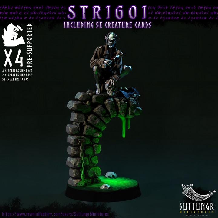 Vampire Strigoi v2 - Suttungr Miniatures - 32mm