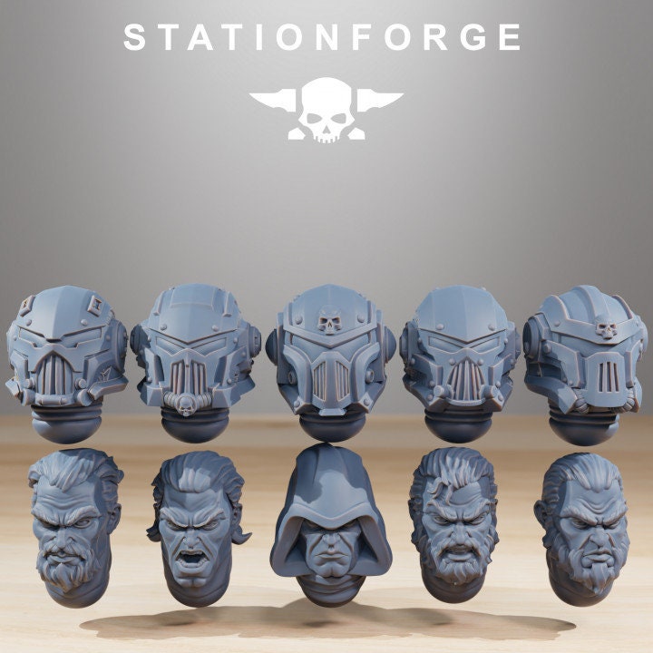 Helmets - Socratis Crusaders - StationForge - 28mm