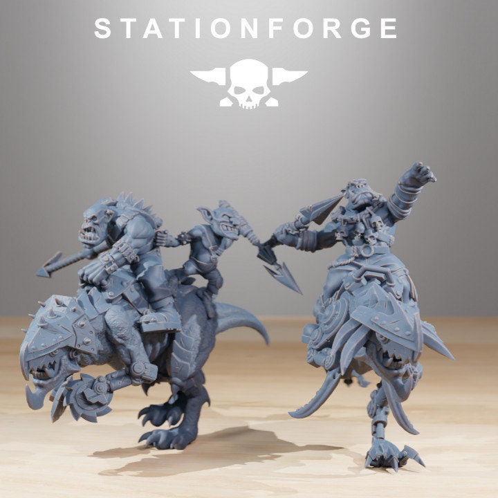 Orkaz Beast Riders v3 - StationForge - 28mm