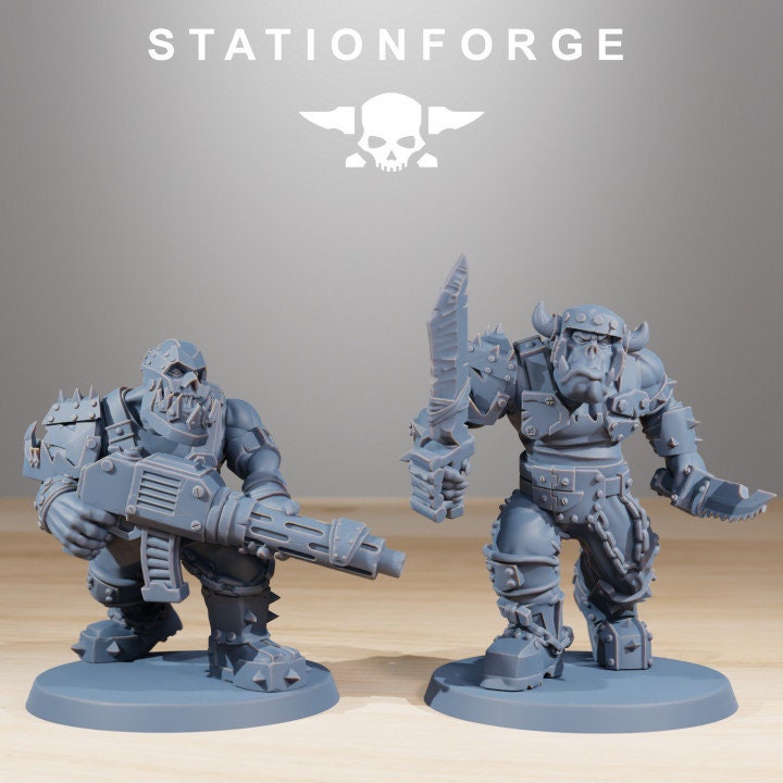 Orkaz Berserkers v3 - StationForge - 28mm