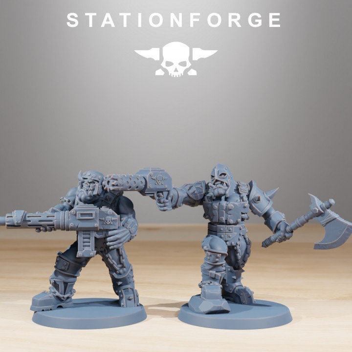 Orkaz Berserkers v5 - StationForge - 28mm